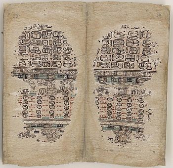 Paris codex showing the Maya ''zodiac'' (900-1521m.X.)